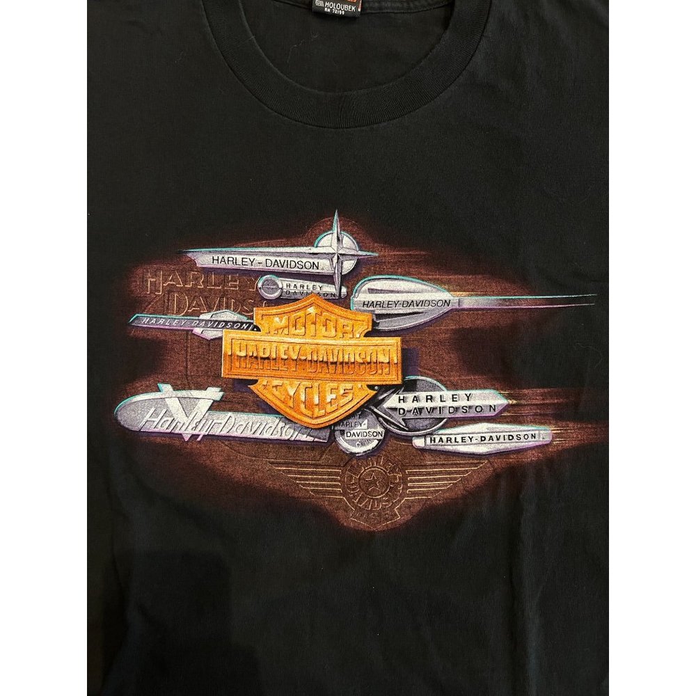 Harley Davidson 1996 VINTAGE Single Stitch T-Shirt Salt Lake City Logo Large